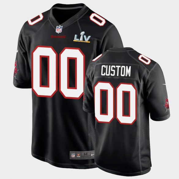 Men's Tampa Bay Buccaneers ACTIVE PLAYER Custom Black Super Bowl LV Limited Stitched Jersey